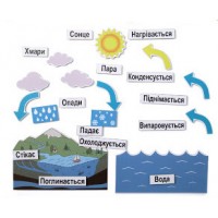 Магнітний набір: кругообіг води в природі