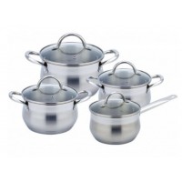 Набір каструль із нержавіючої сталі 